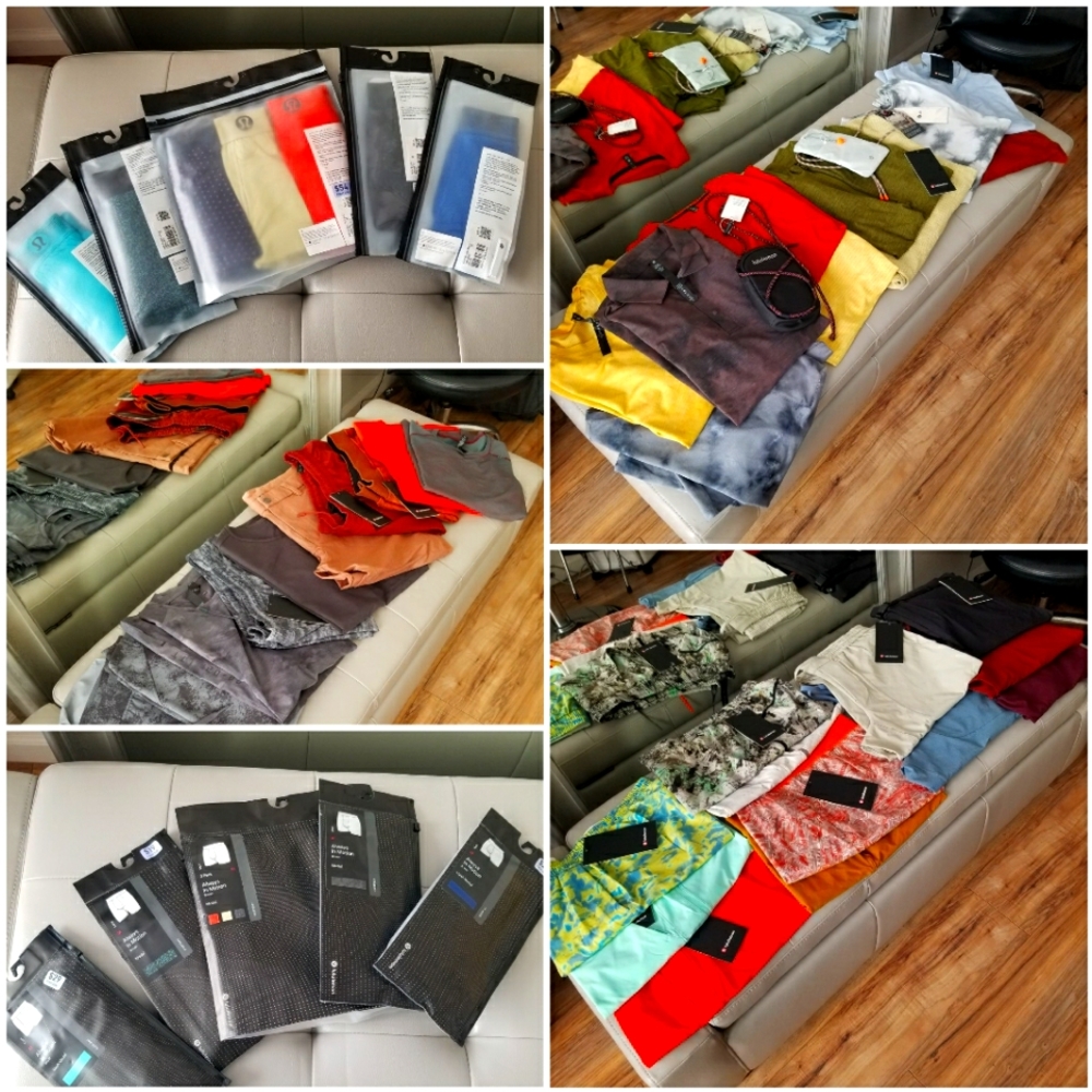 MENS LULULEMON SIZE MEDIUM /42 pieces